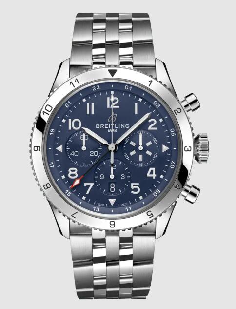 Review 2022 Breitling SUPER AVI B04 CHRONOGRAPH GMT 46 TRIBUTE TO VOUGHT F4U CORSAIR Replica Watch AB04451A1C1A1 - Click Image to Close